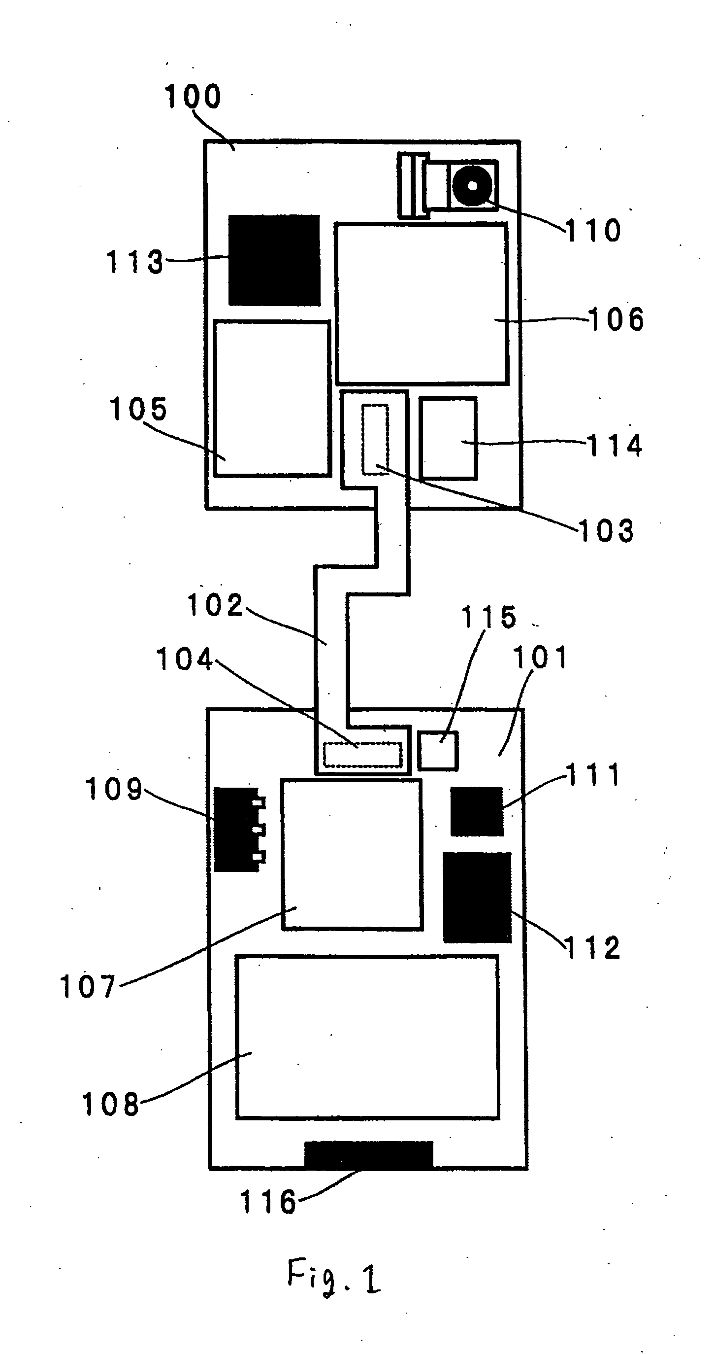 Flexible connection substrate and folding electronic apparatus