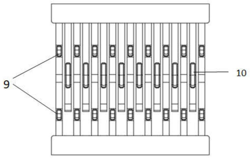 Metal reed structure and electric connector