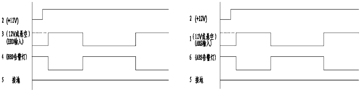 A warning light drive circuit