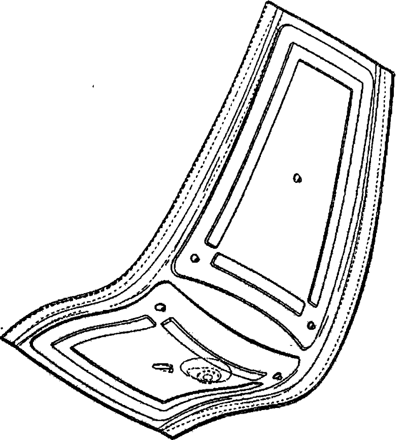 Glass fibre reinforced plastic and leisure seat made thereof