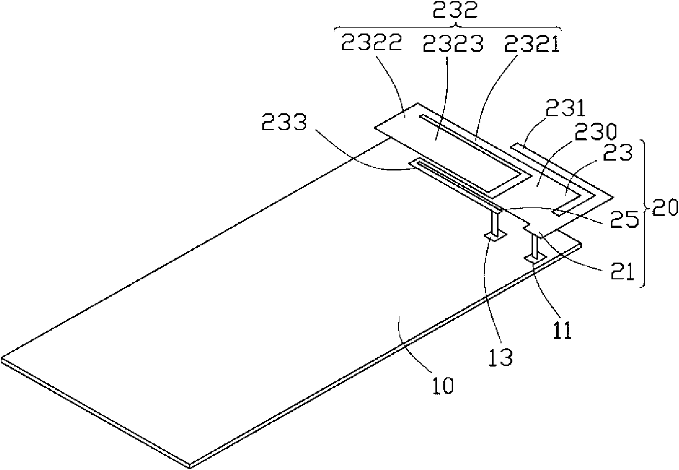Multi-frequency antenna and radio communication system having same