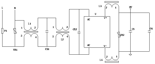 A power supply for LED lamps with timing power reduction