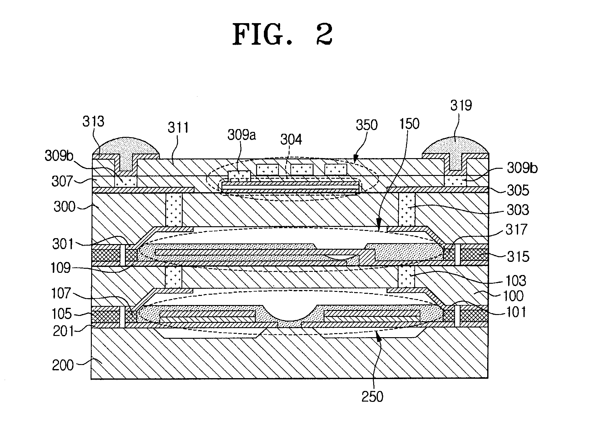 Multi stack packaging chip and method of manufacturing the same