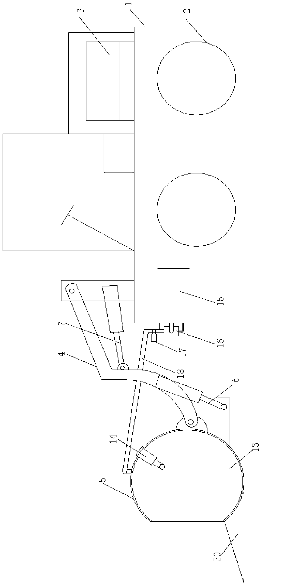 Pushing machine with automatic concrete stirring device