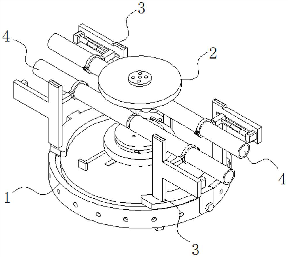 Welding equipment special for PE pipe sweat soldering and based on adjusting assembly