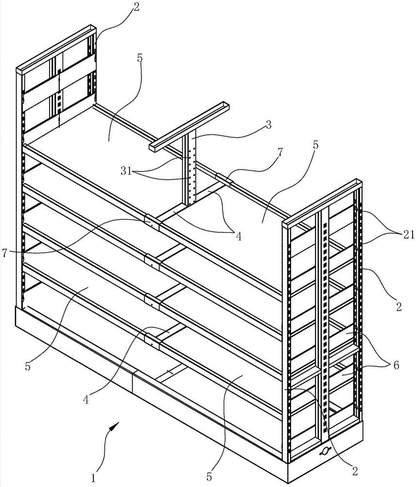 A cantilever storage rack
