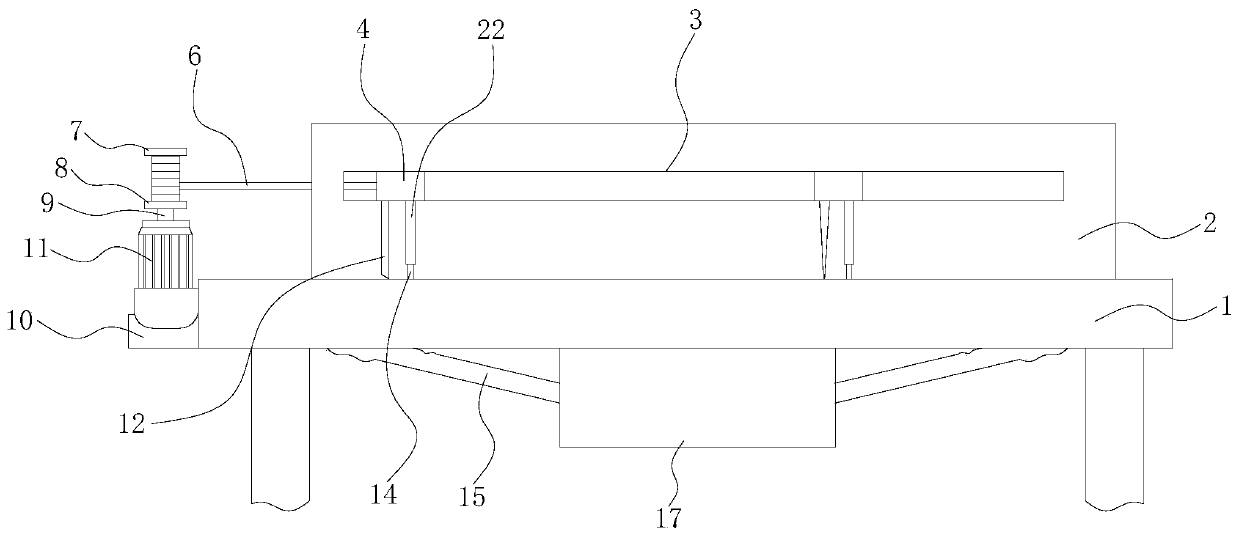 An automatic chip removal device for cutting equipment