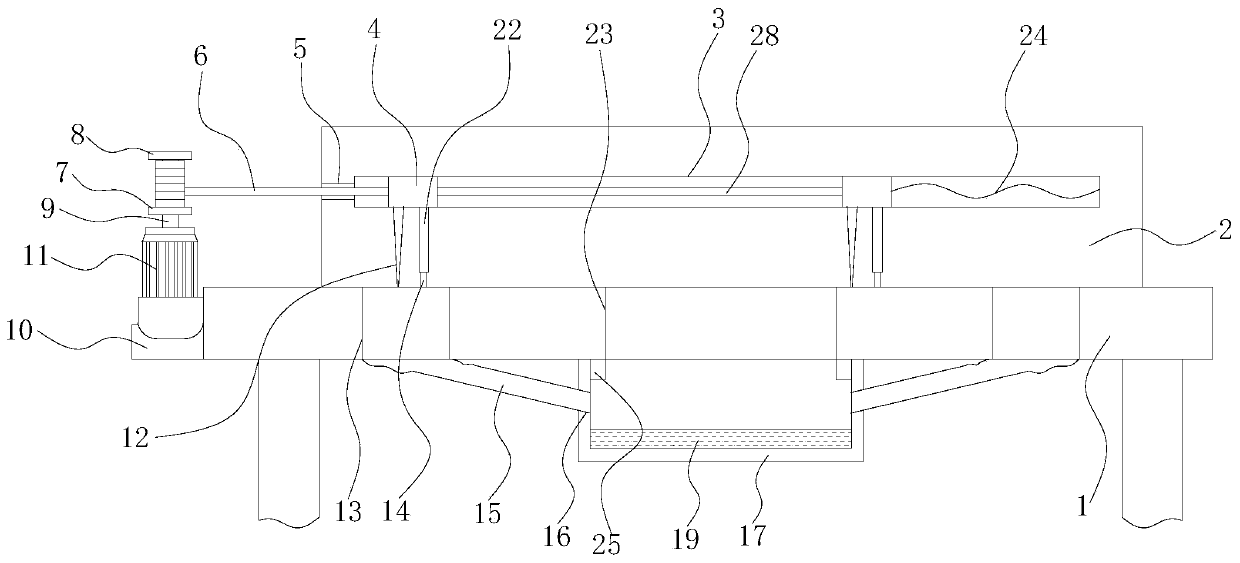 An automatic chip removal device for cutting equipment