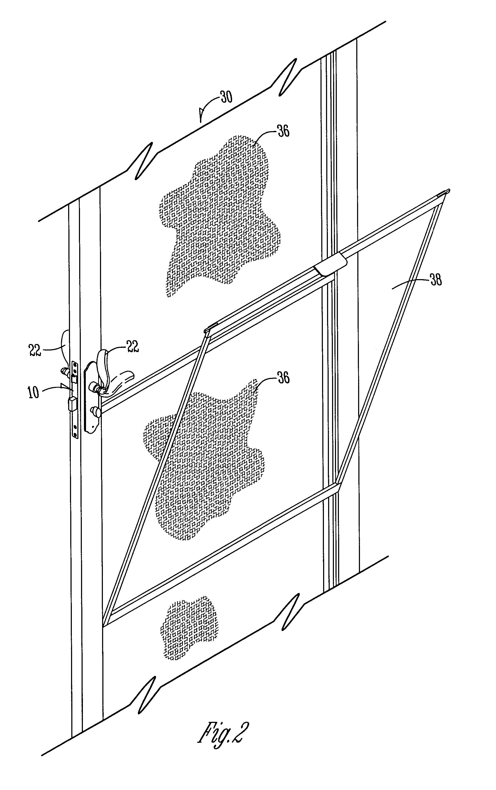 Storm door with a lift-up lock case mortise and method of use