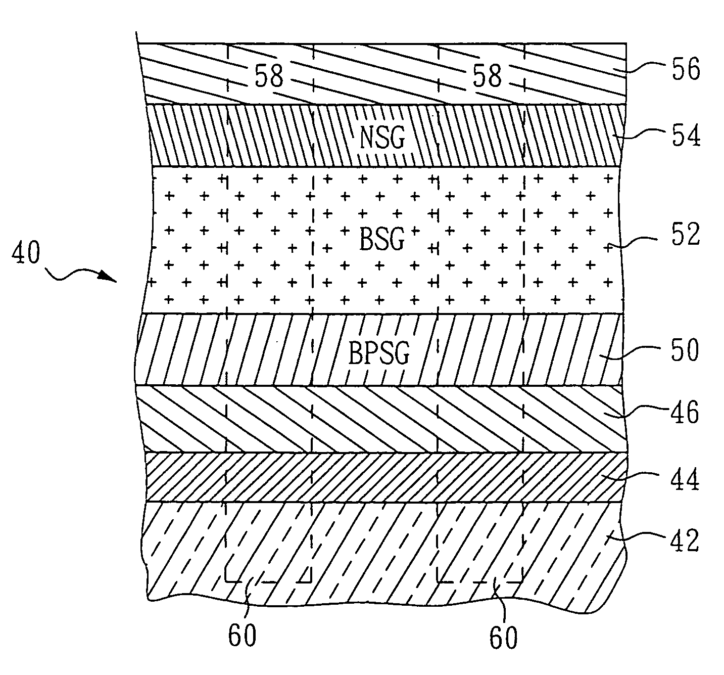 Method and composite hard mask for forming deep trenches in a semiconductor substrate