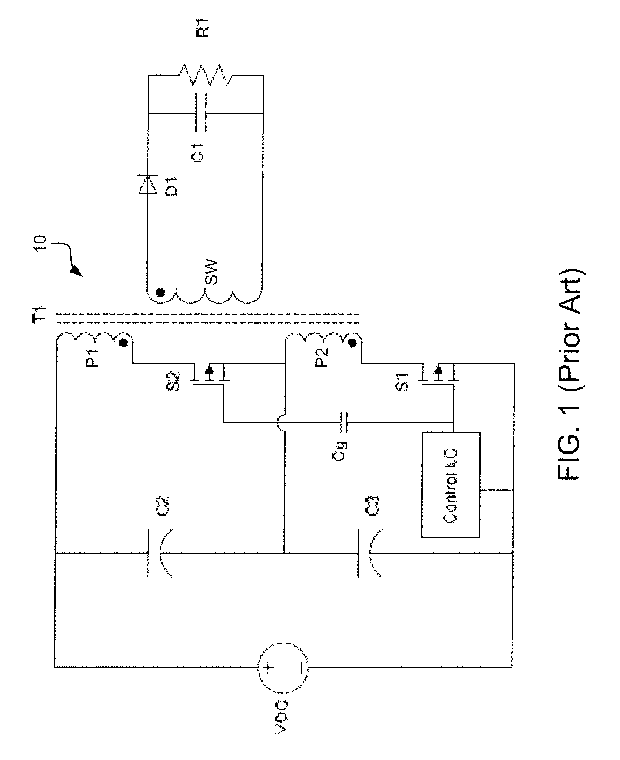 Stacked flyback converter with independent current loop control