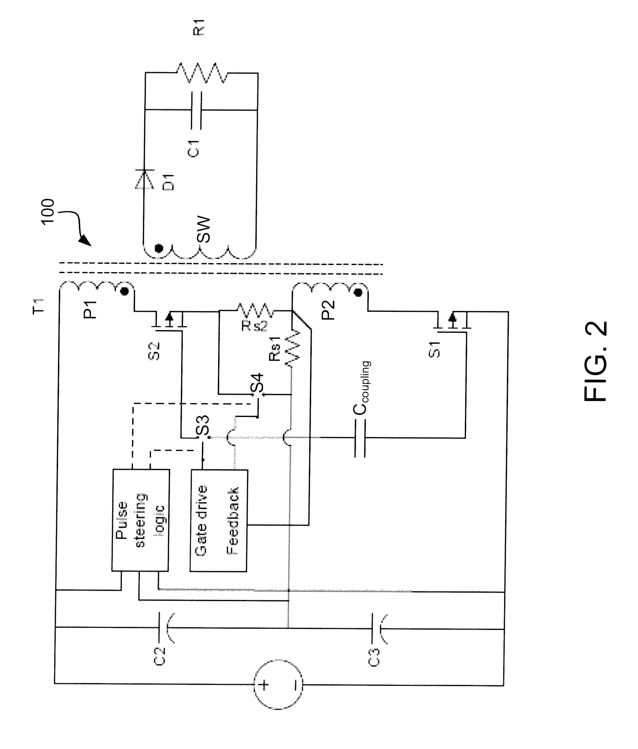 Stacked flyback converter with independent current loop control