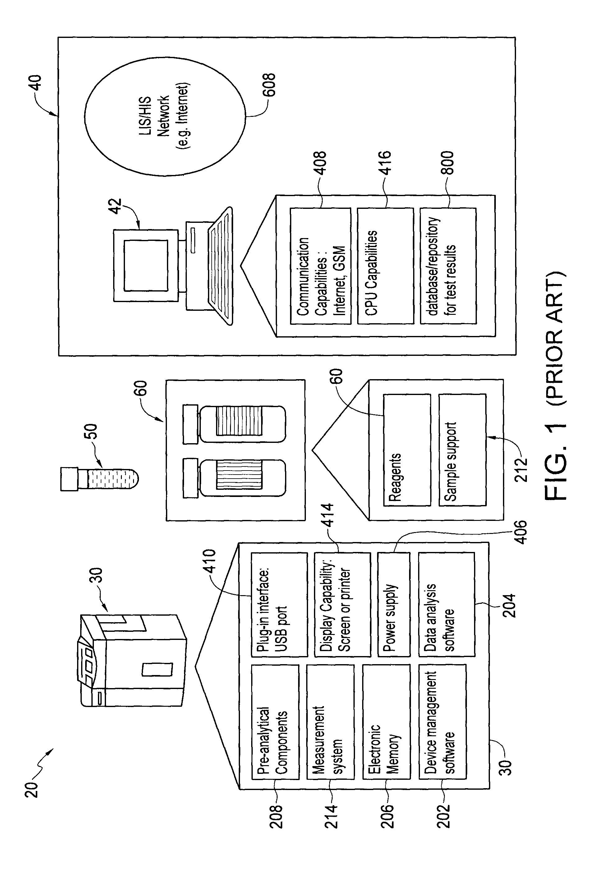 Single-use handheld diagnostic test device, and an associated system and method for testing biological and environmental test samples