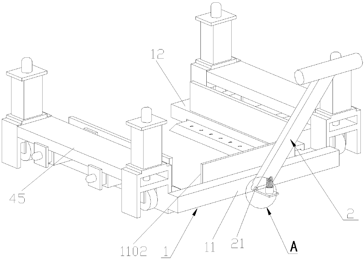 A mobile transfer mechanism for generating sets and its working method