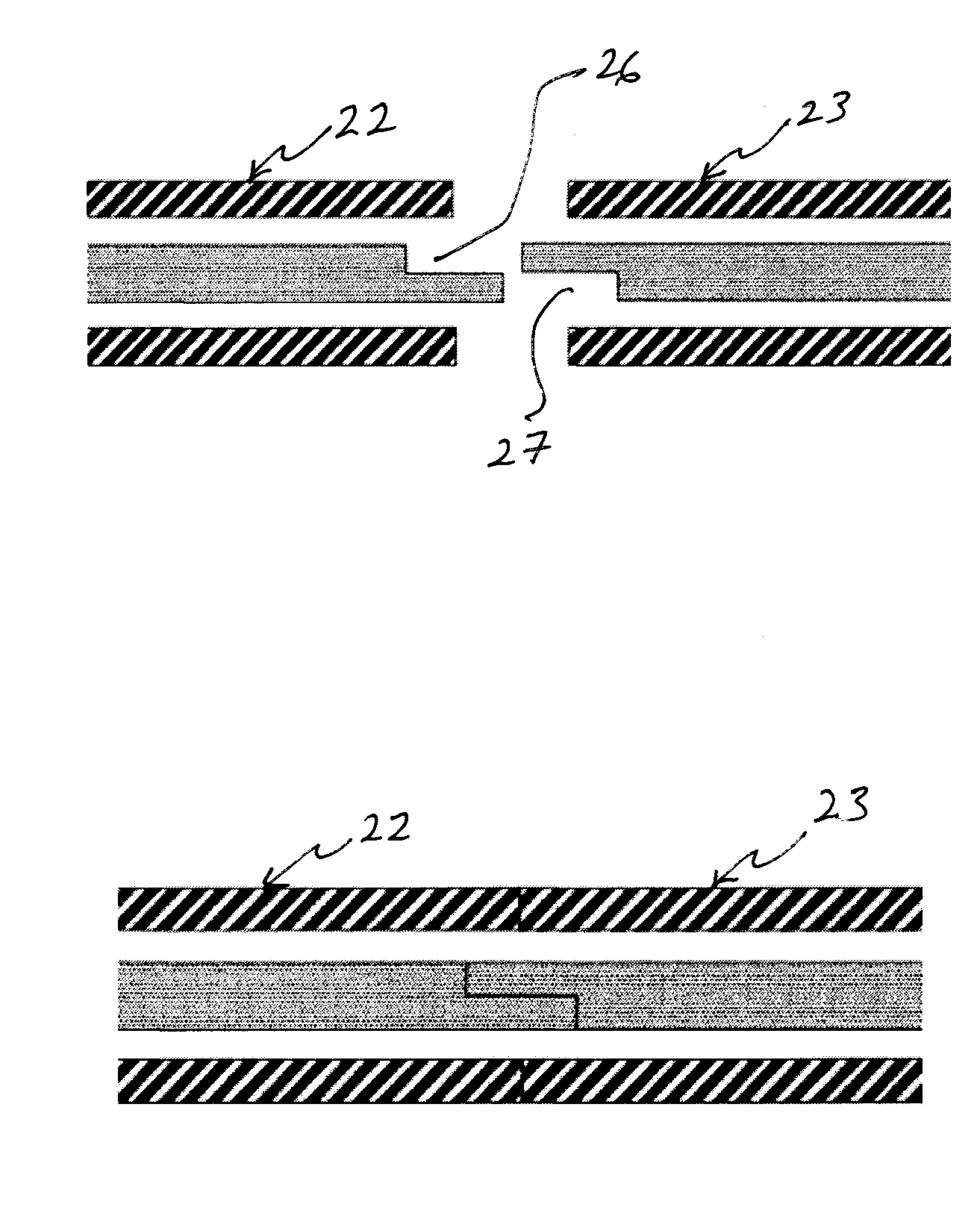 Microstructure including microstructural waveguide elements and/or IC chips that are mechanically interconnected to each other