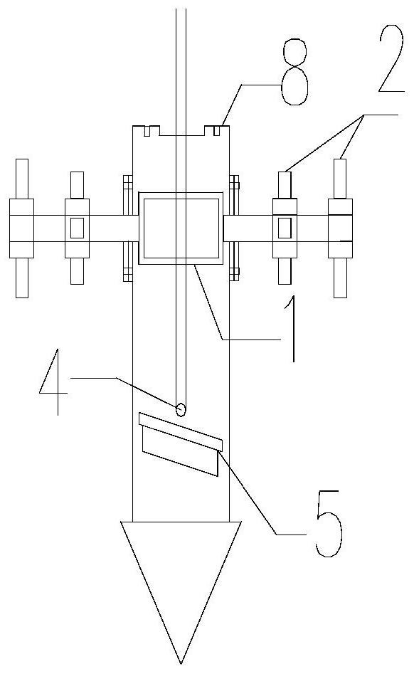Construction device and construction method of all-round rotary cutting mixed (arm) pile