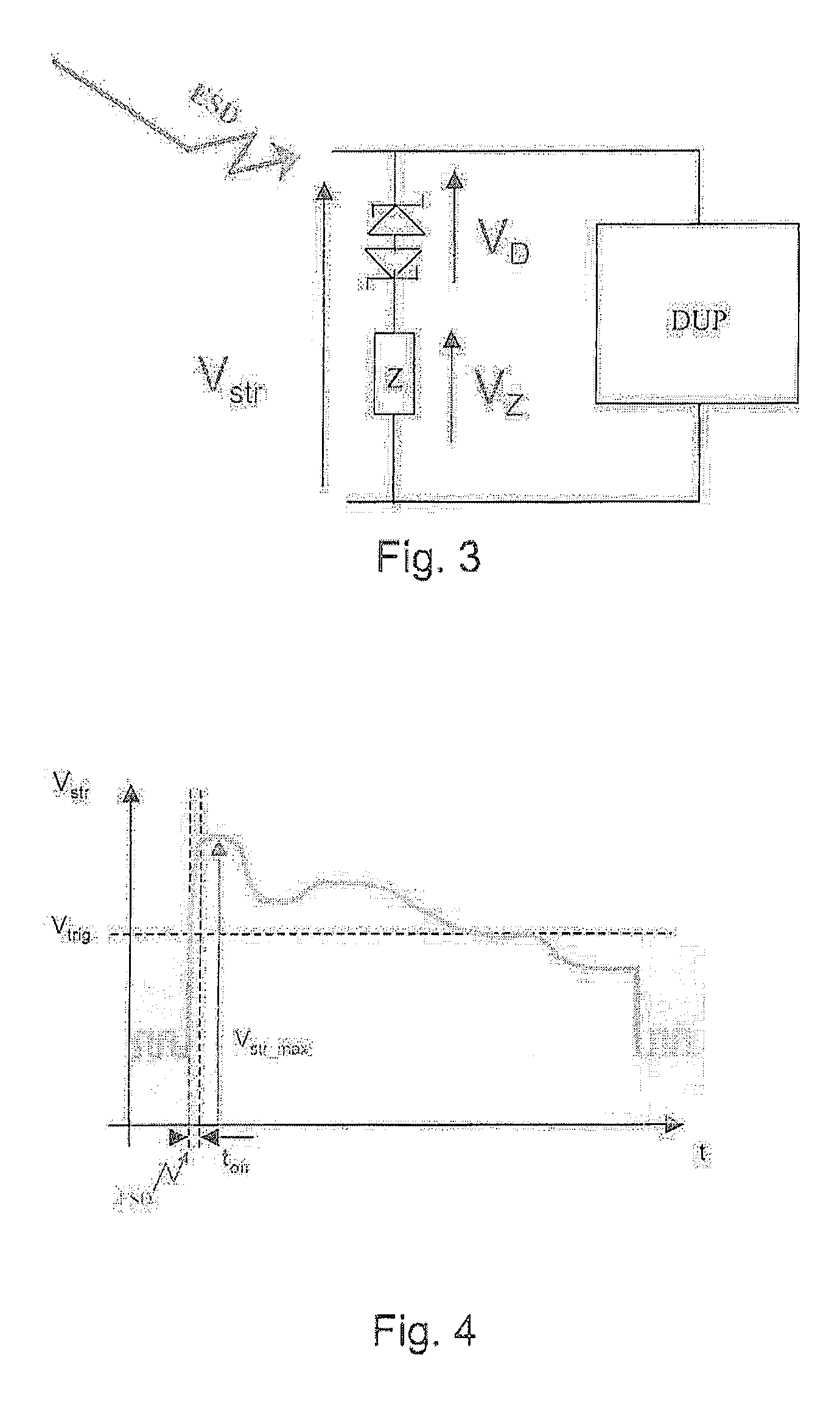 ESD-protection device, a semiconductor device and integrated system in a package comprising such a device