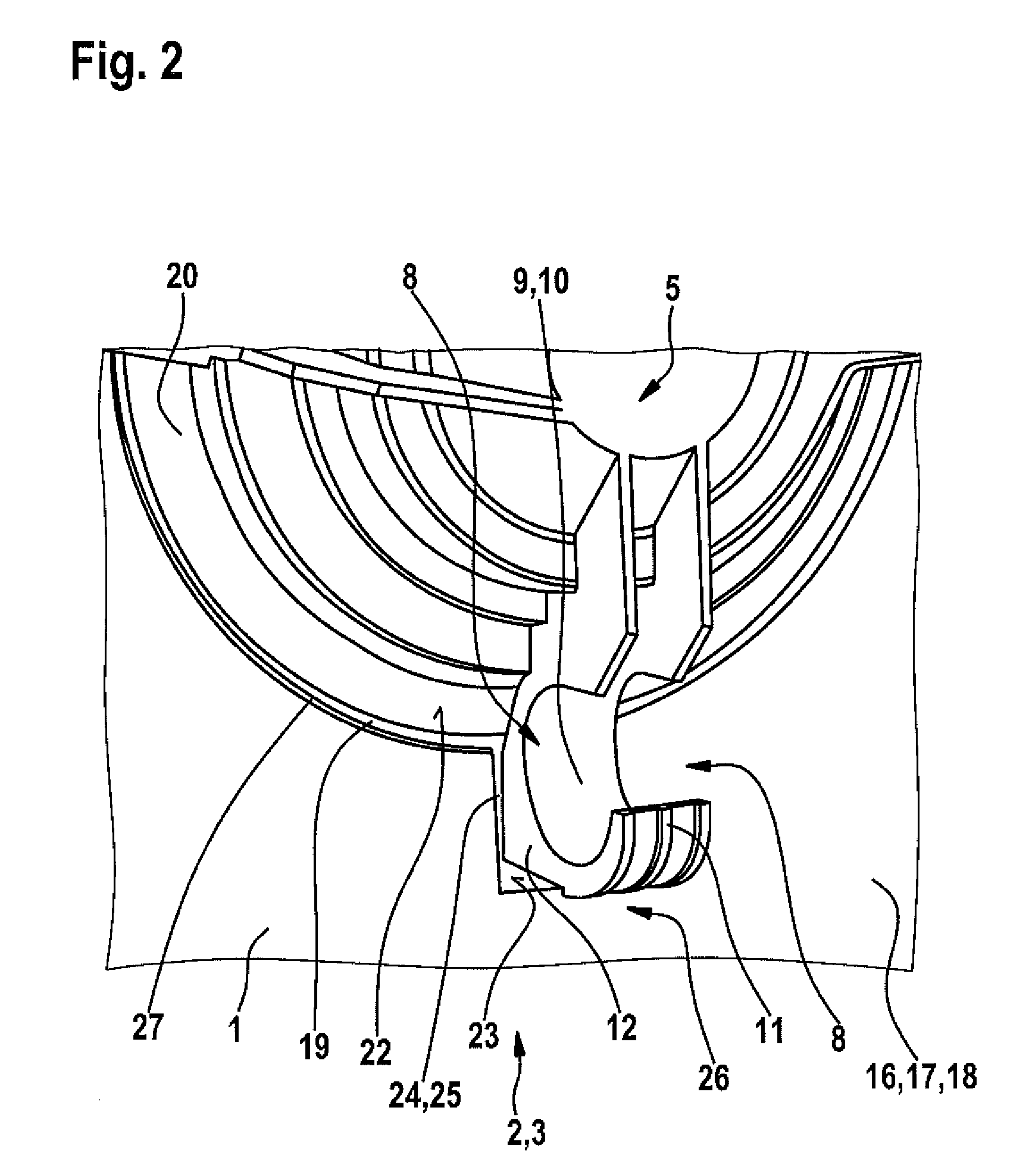 Water-conducting domestic appliance