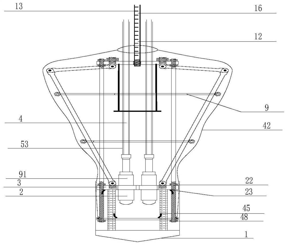 Umbrella-shaped expansion body equipment for opening umbrella by resisting collision and expansion method of umbrella-shaped expansion body equipment
