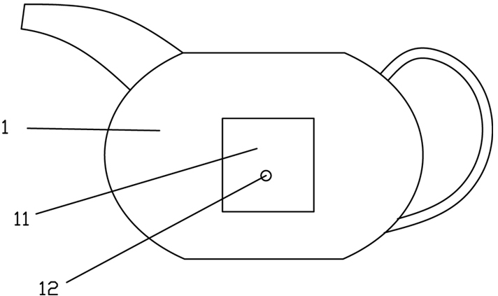 Tea pitcher with function of temperature measurement