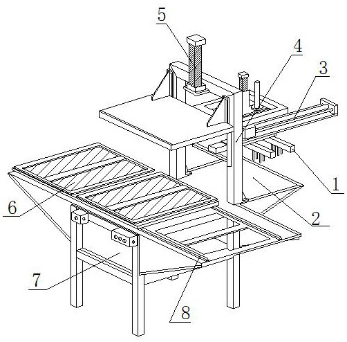 Feeding and taking equipment for hardware electroplating