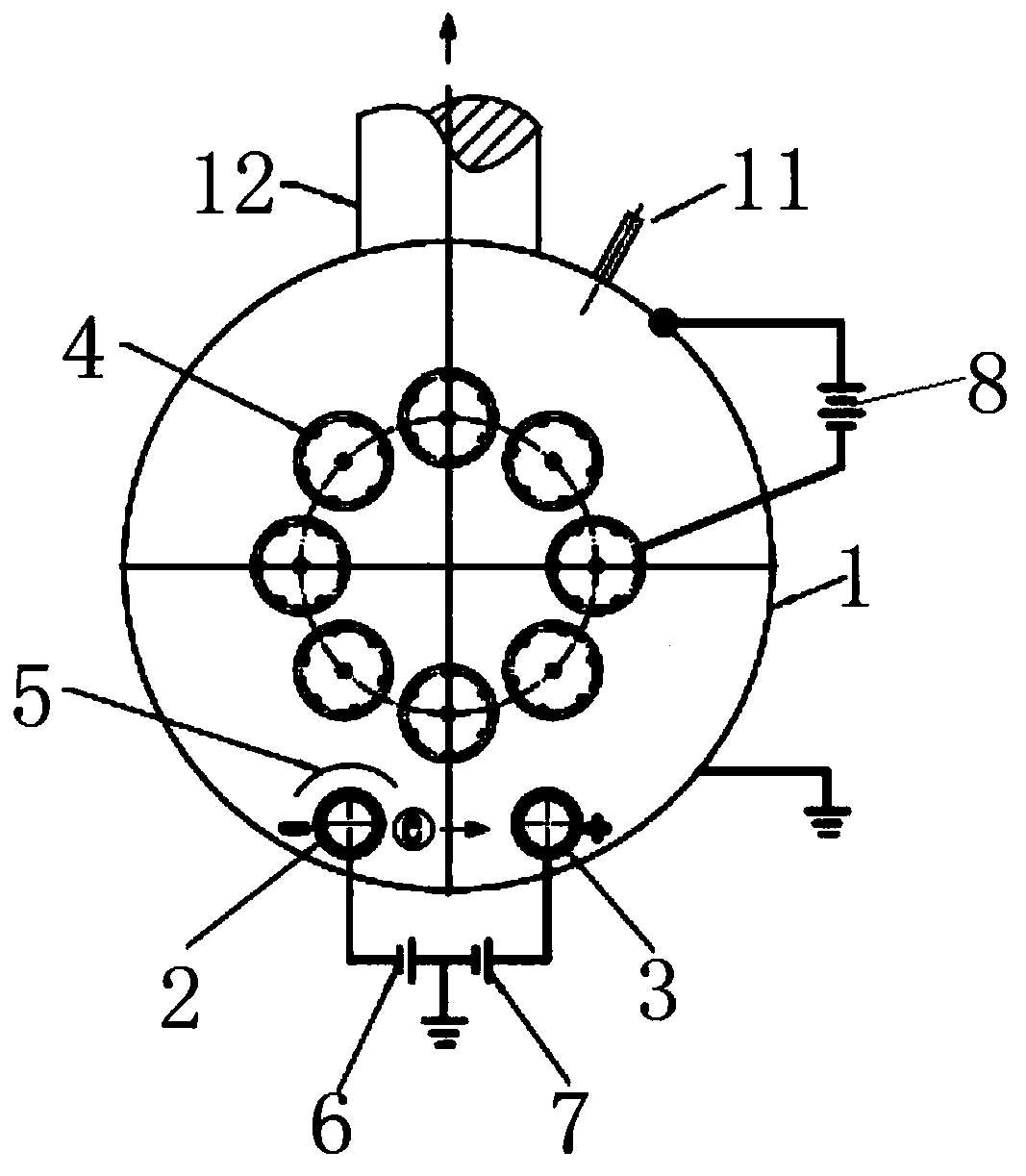 Plasma cleaning device of coated substrate, and use method of plasma cleaning device