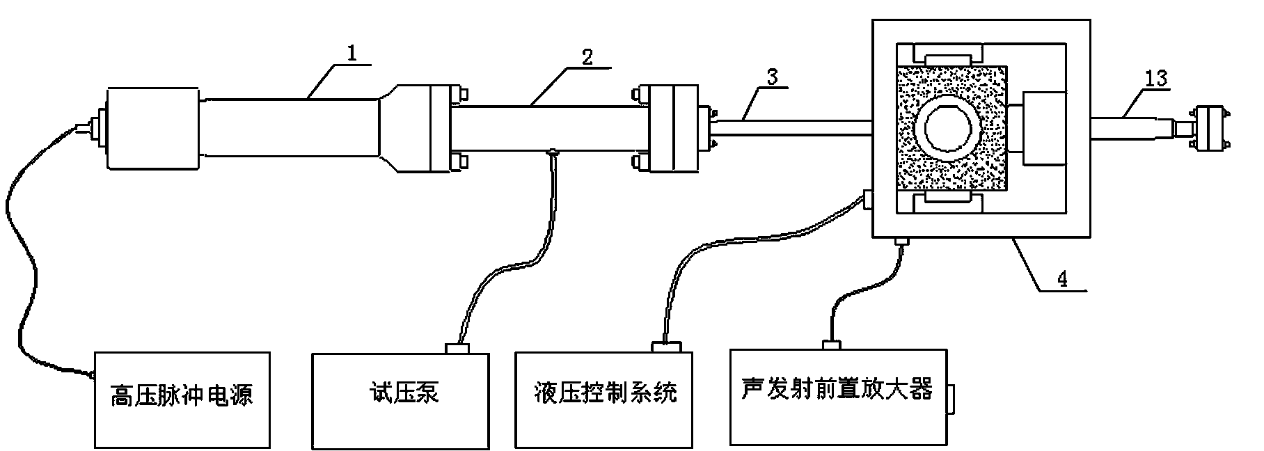 Coal seam anti-reflection experiment device based on high-voltage electric pulse
