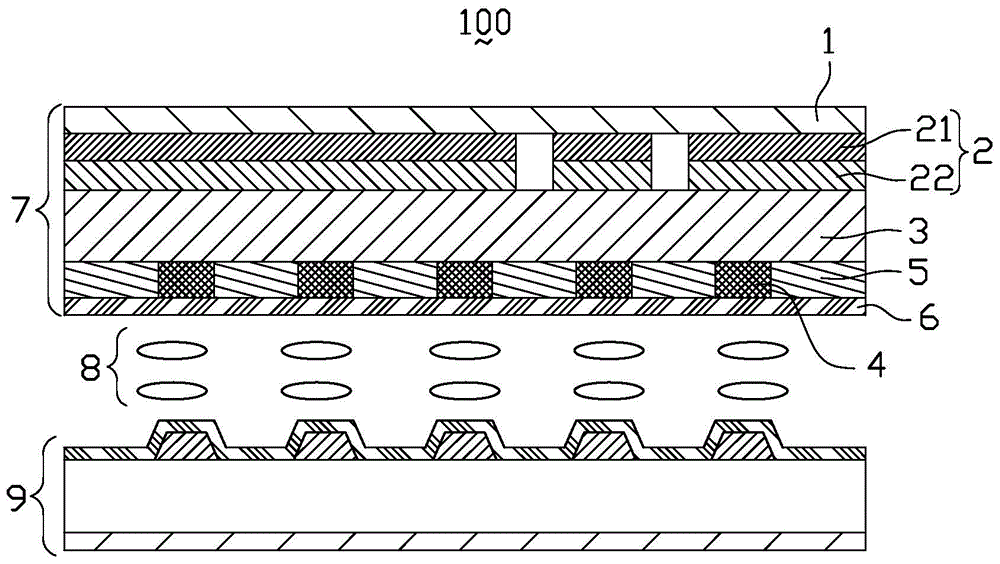 Touch control display panel and touch control display device using touch control display panel