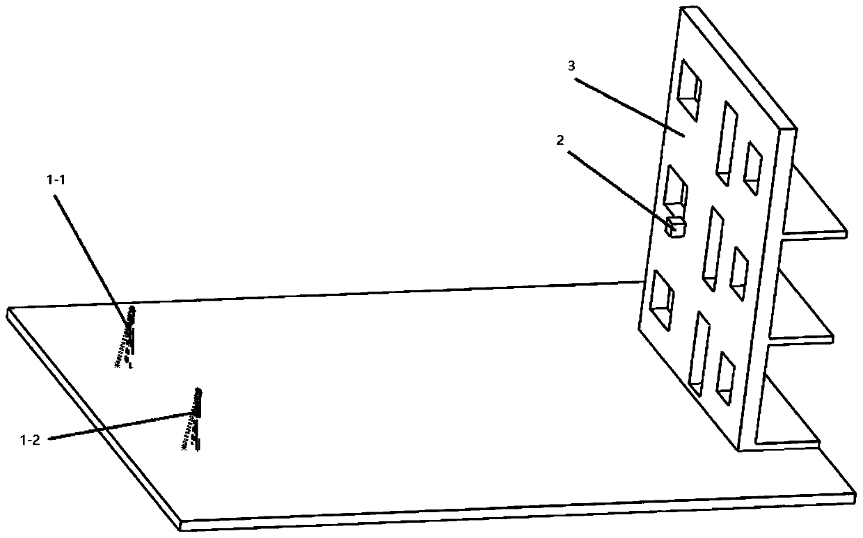 Building size measuring system and measuring method