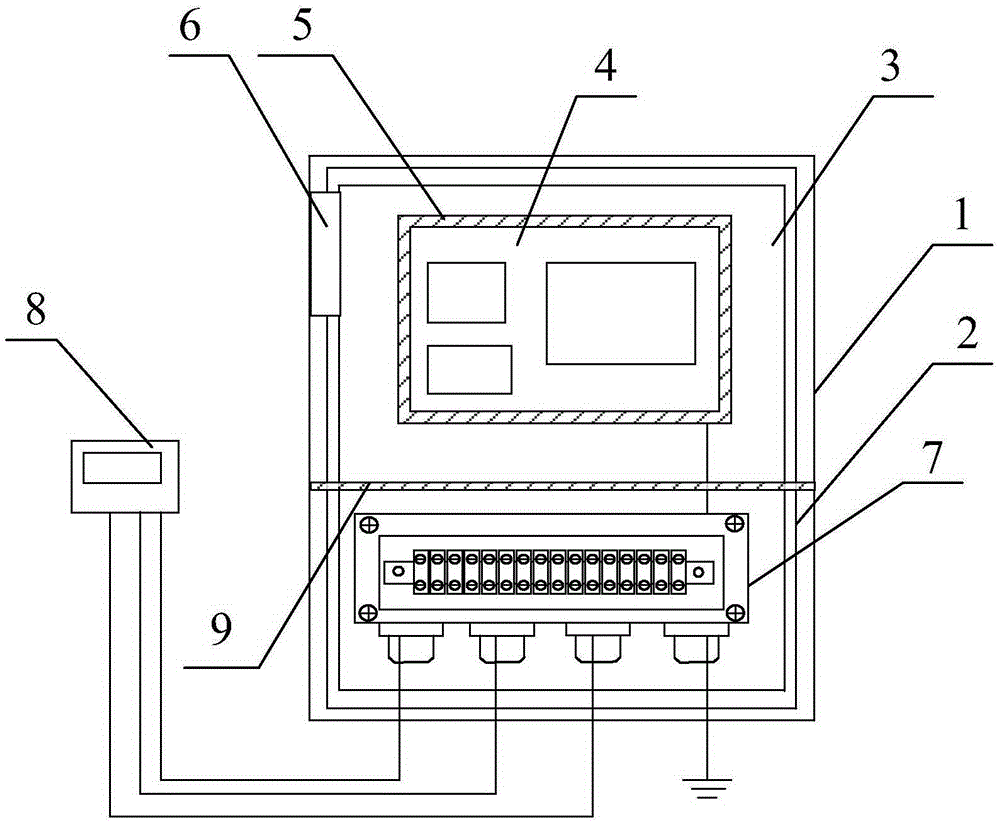 Anti-static-interference electric power metering device