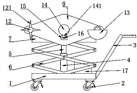 Vegetable and fruit planting device and planting method