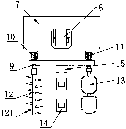 Vegetable and fruit planting device and planting method