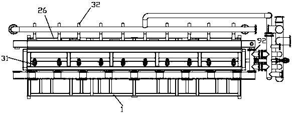 Lifting type foam board machine capable of achieving uniform feeding, using method of lifting type foam board machine, feeding mechanism used for board machine and feeding method