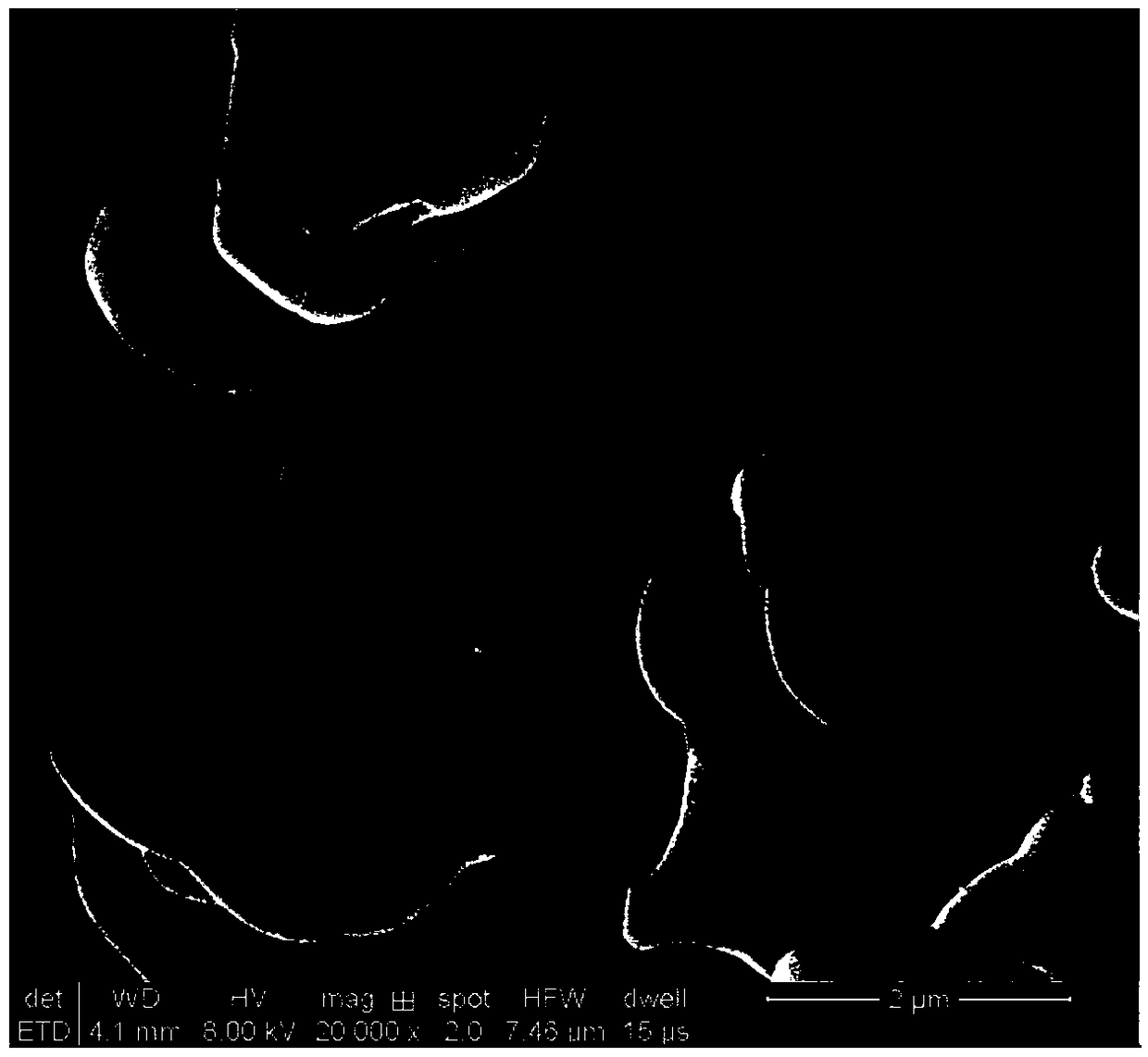 Micron-scale lamellar zirconium phosphate and preparation method thereof