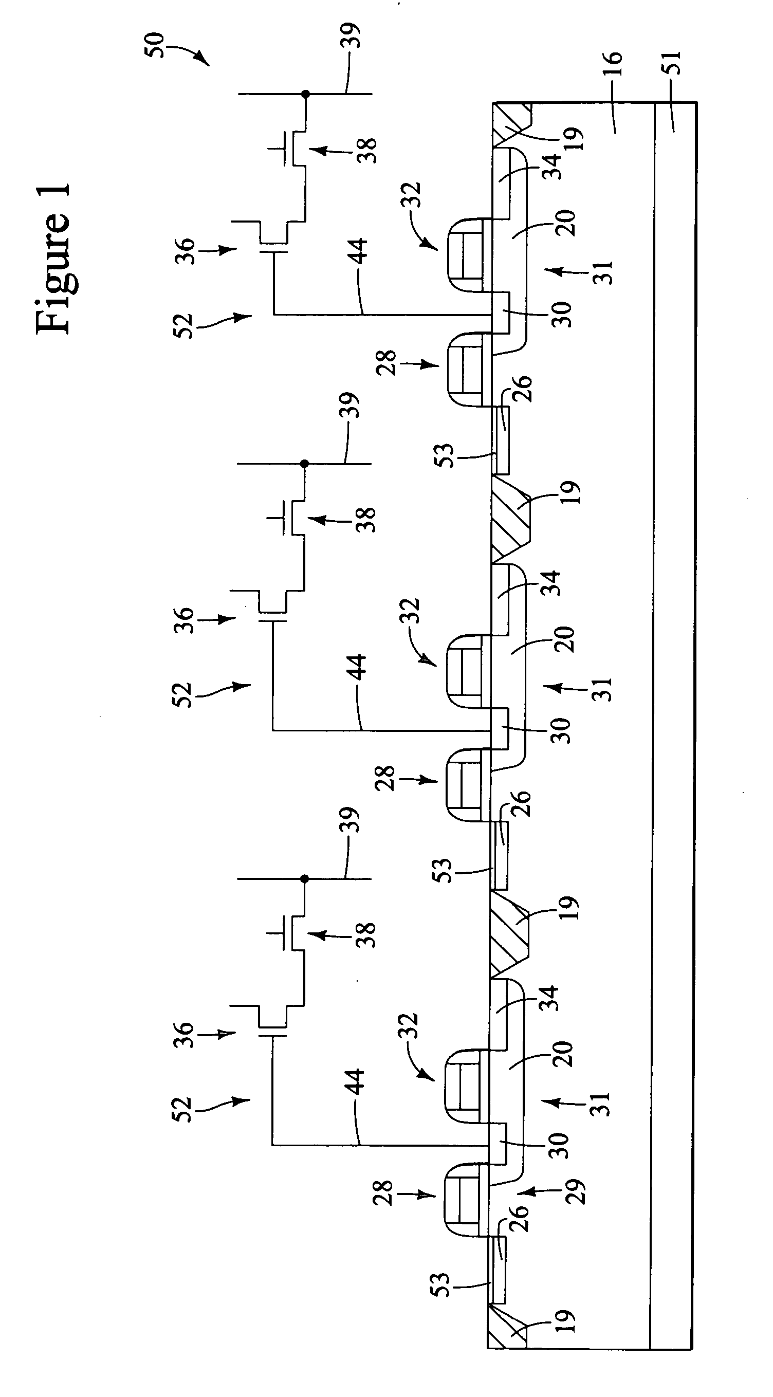 Color pixels with anti-blooming isolation and method of formation
