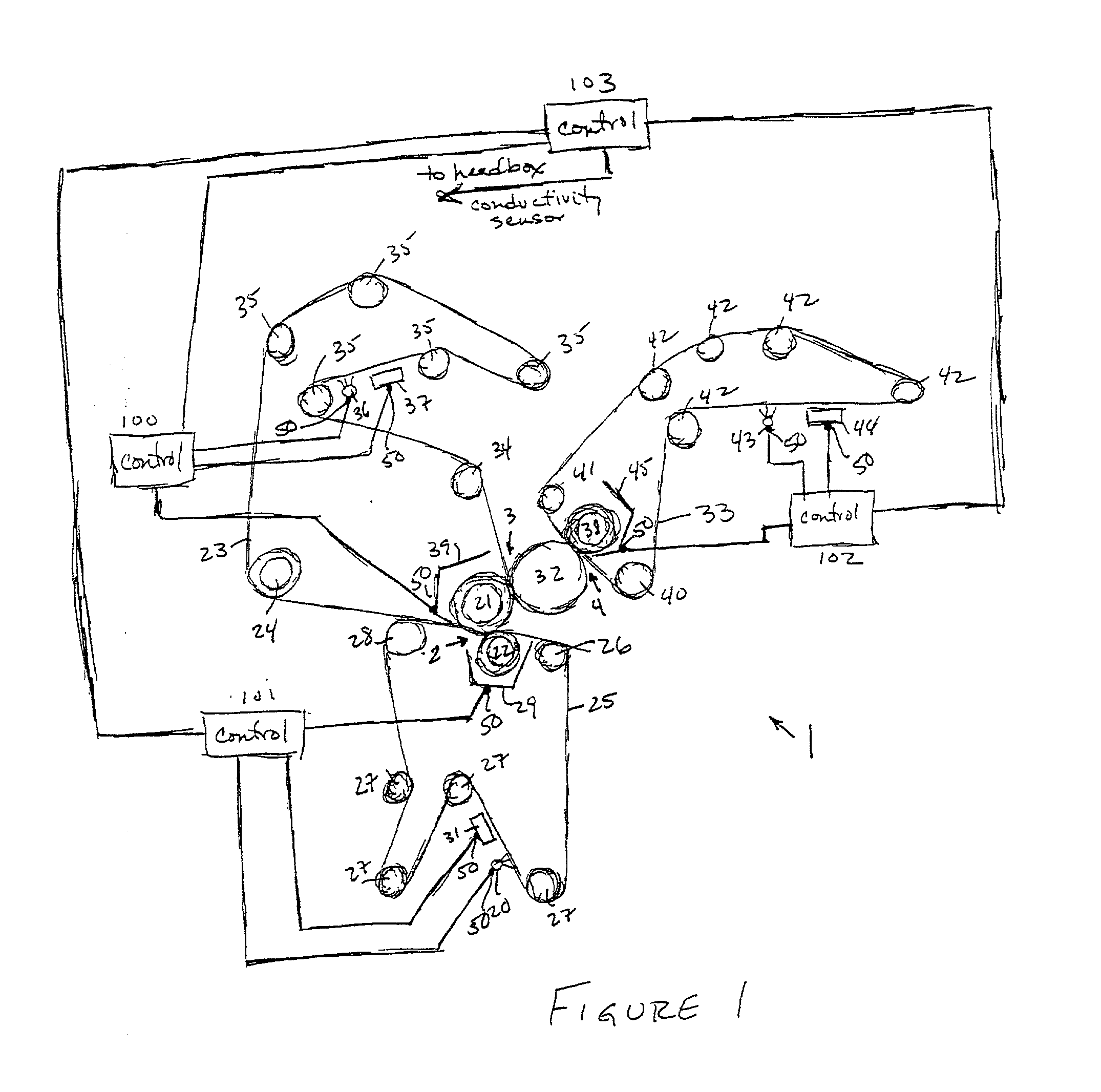 Process and apparatus for monitoring dewatering in a wet section of a paper machine