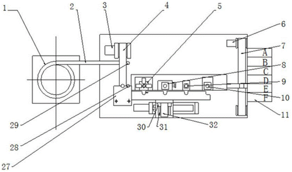 Automatic separation and detection device for idler wheels