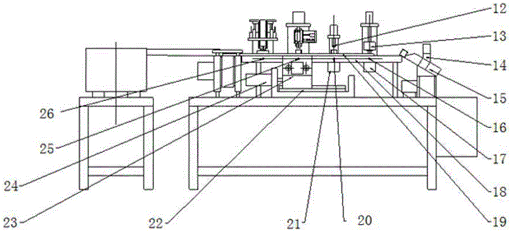 Automatic separation and detection device for idler wheels