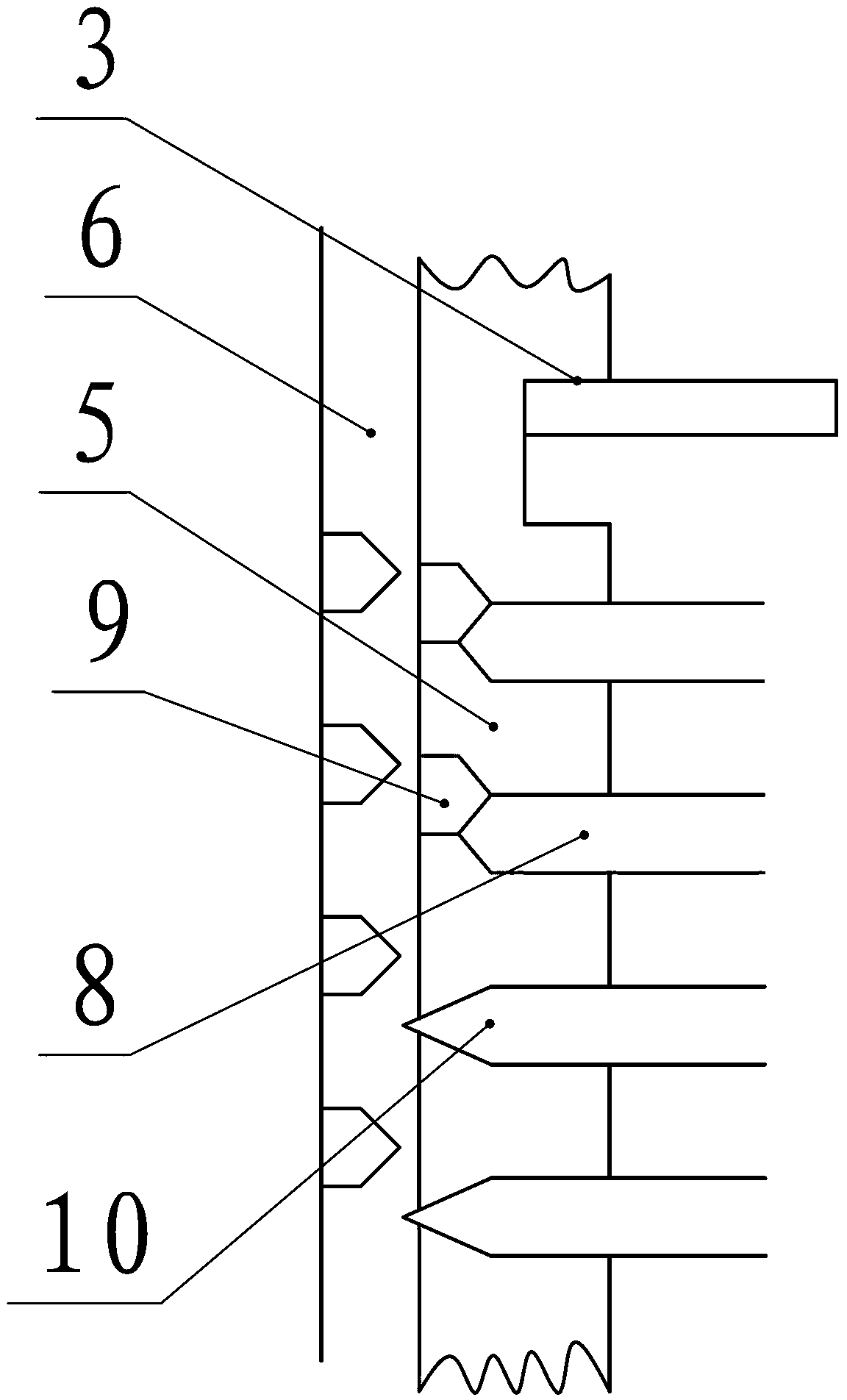 Synchronizer structure capable of preventing secondary impact during gear shift