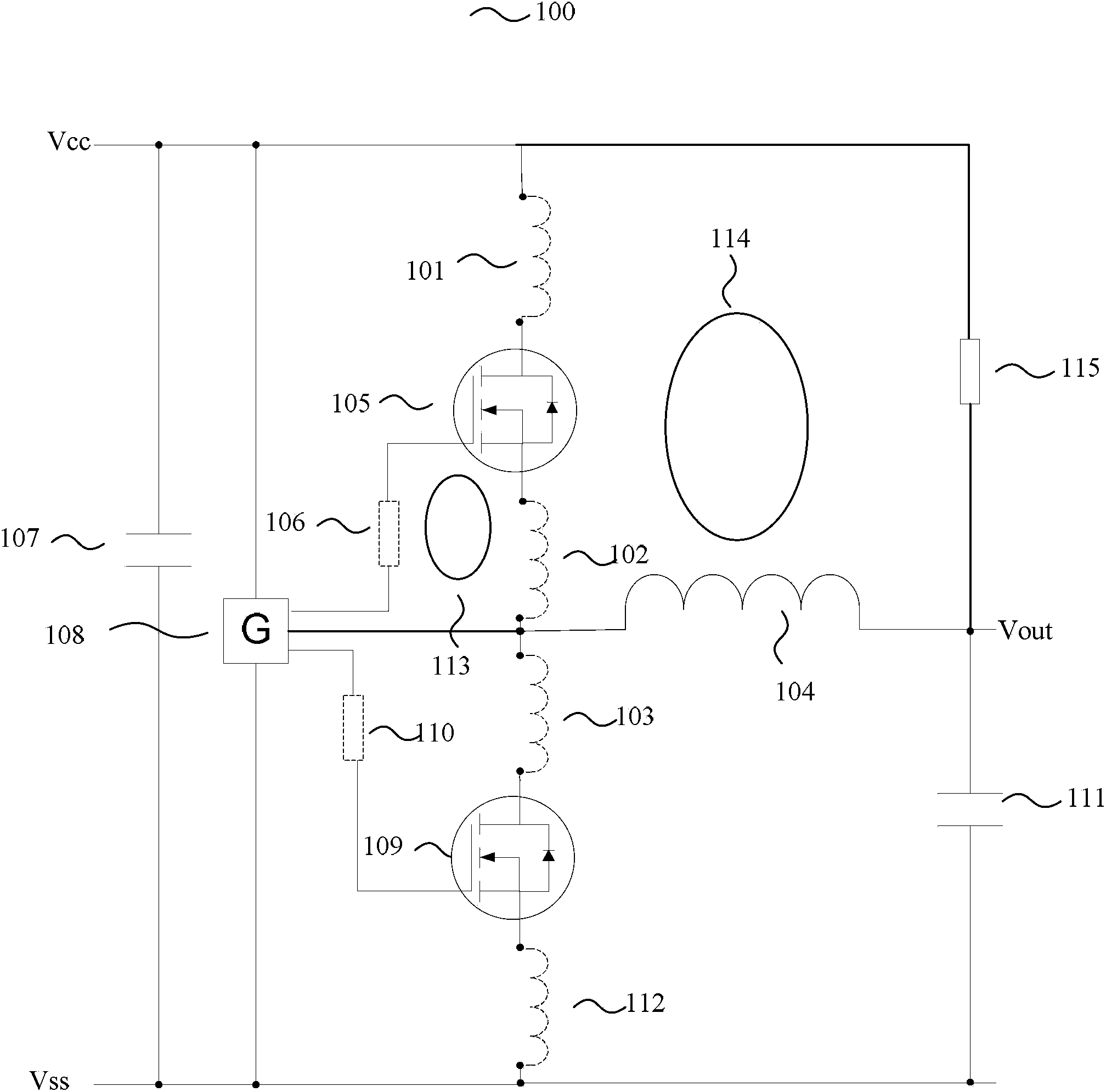 Switching power supply capable of avoiding coupling effect