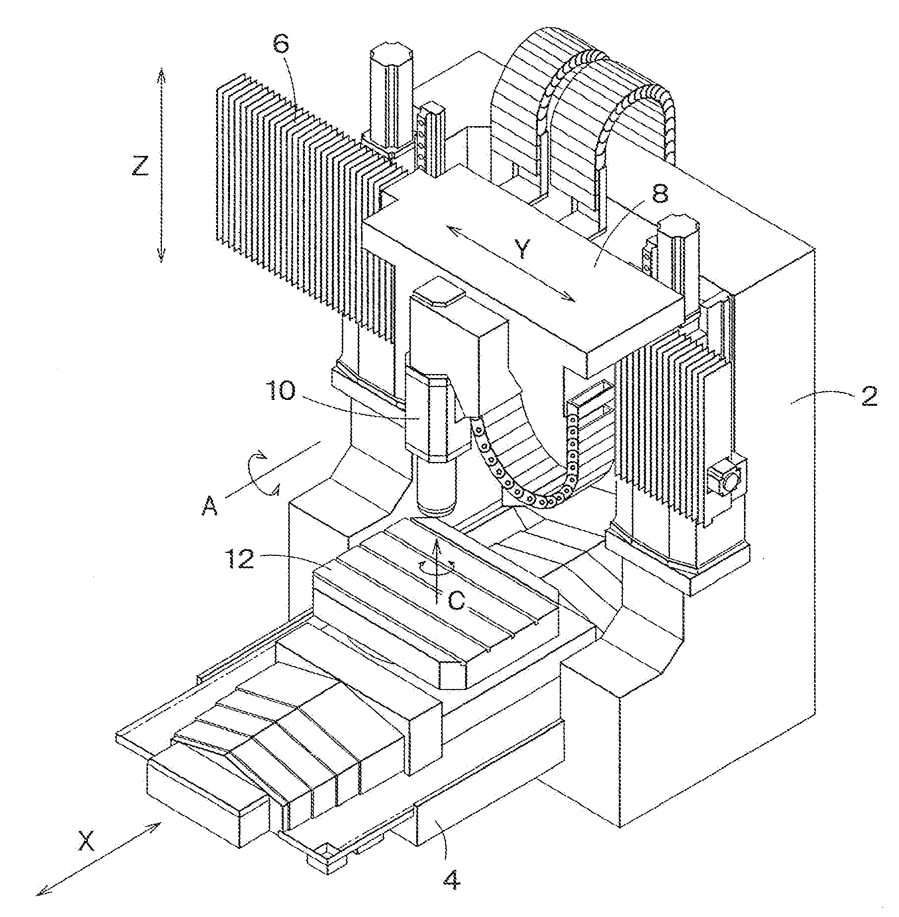 Position ensuring system for oblique machining in five-axis machine tool