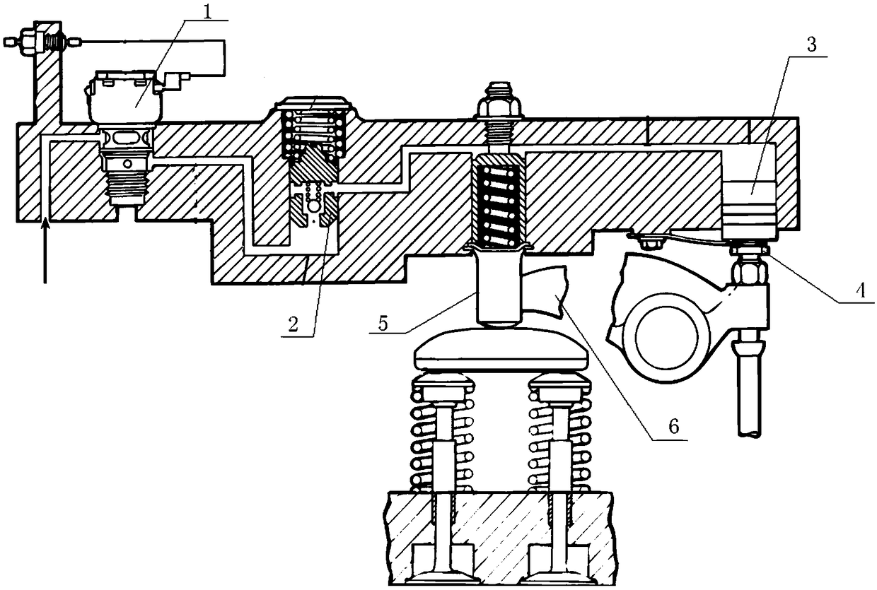 A kind of engine and its braking mechanism