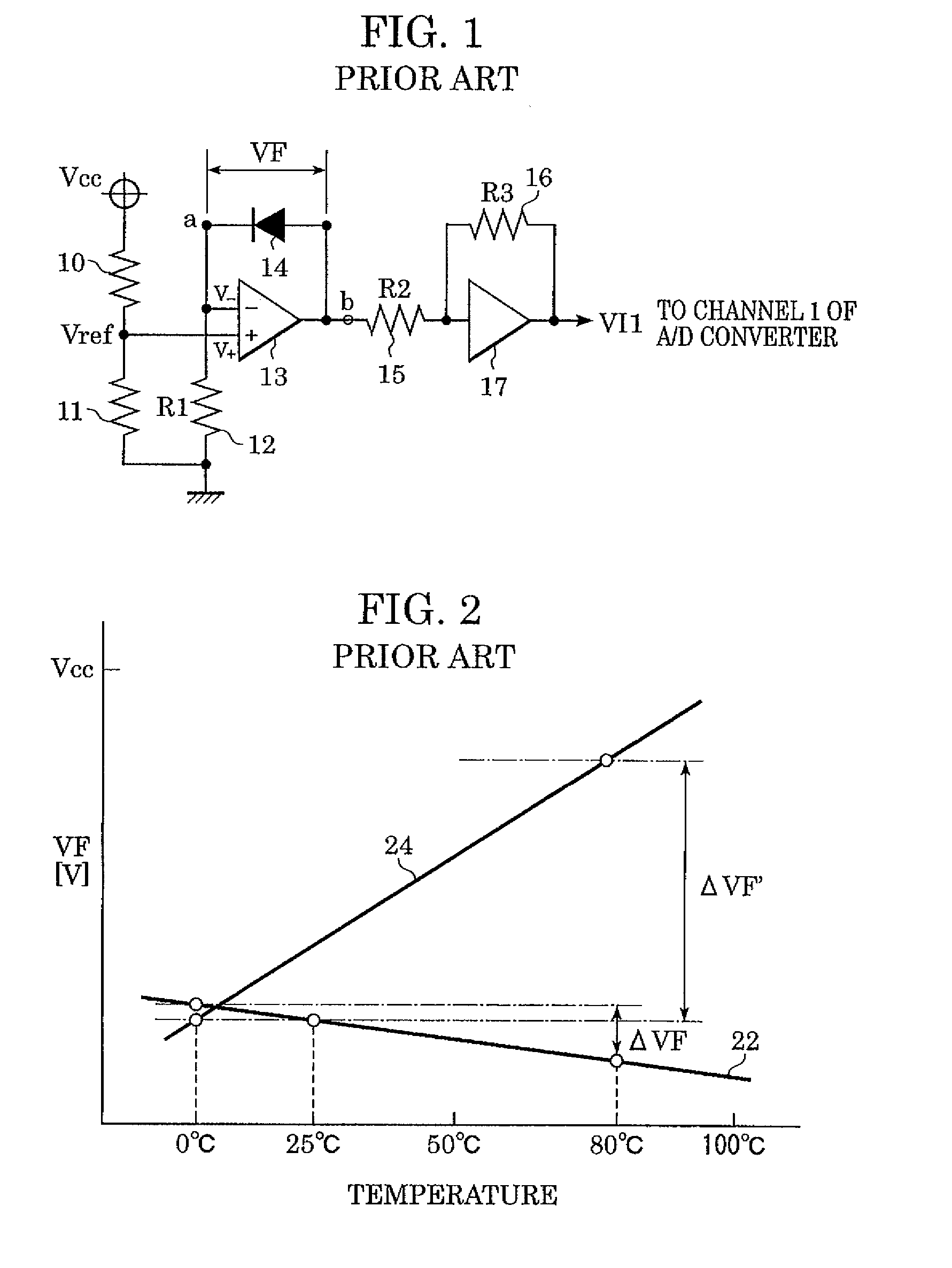 Temperature detection circuit for recording head and recording device therewith
