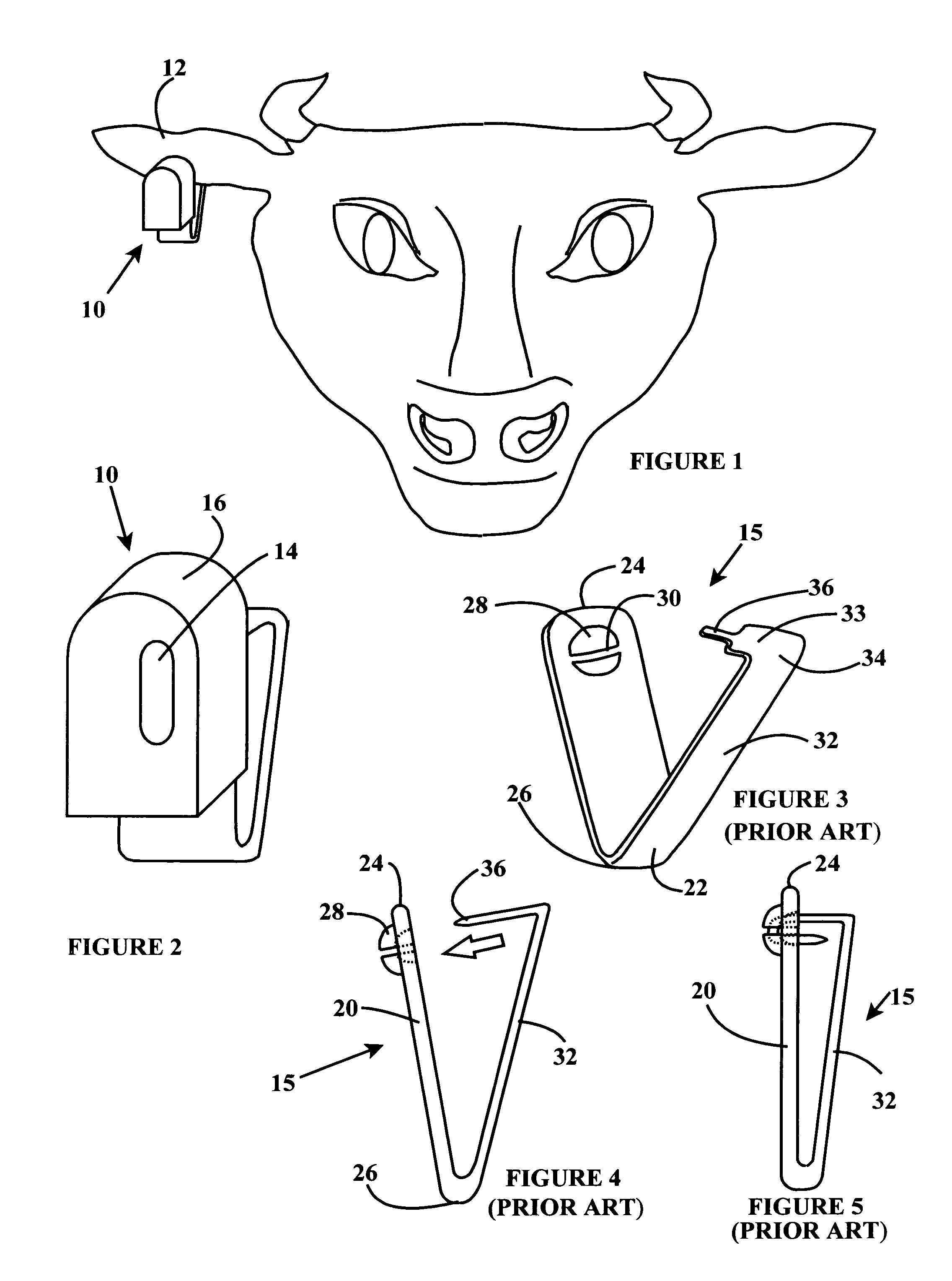 Metal ear tag with electronic identification device