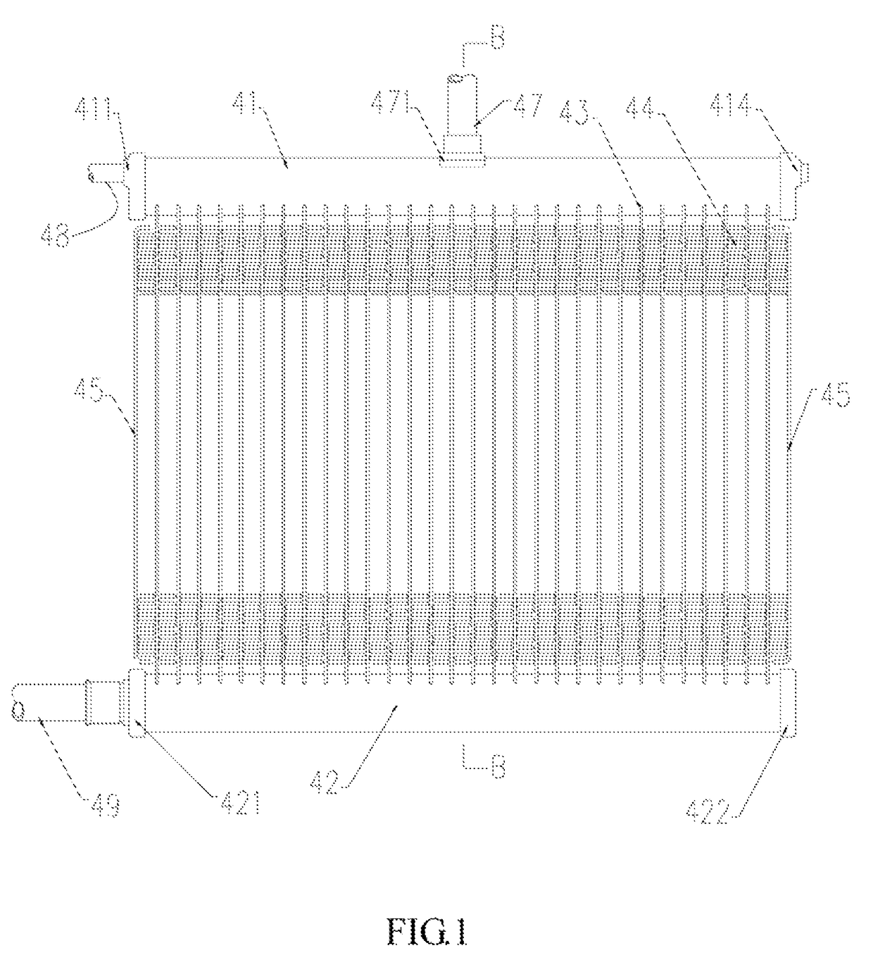 Heat exchanger and air conditioning system having an allocation tube within heat exchanger manifold