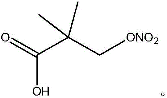 Application of 2,2-dimethyl-3-(nitrooxy) propanoic acid