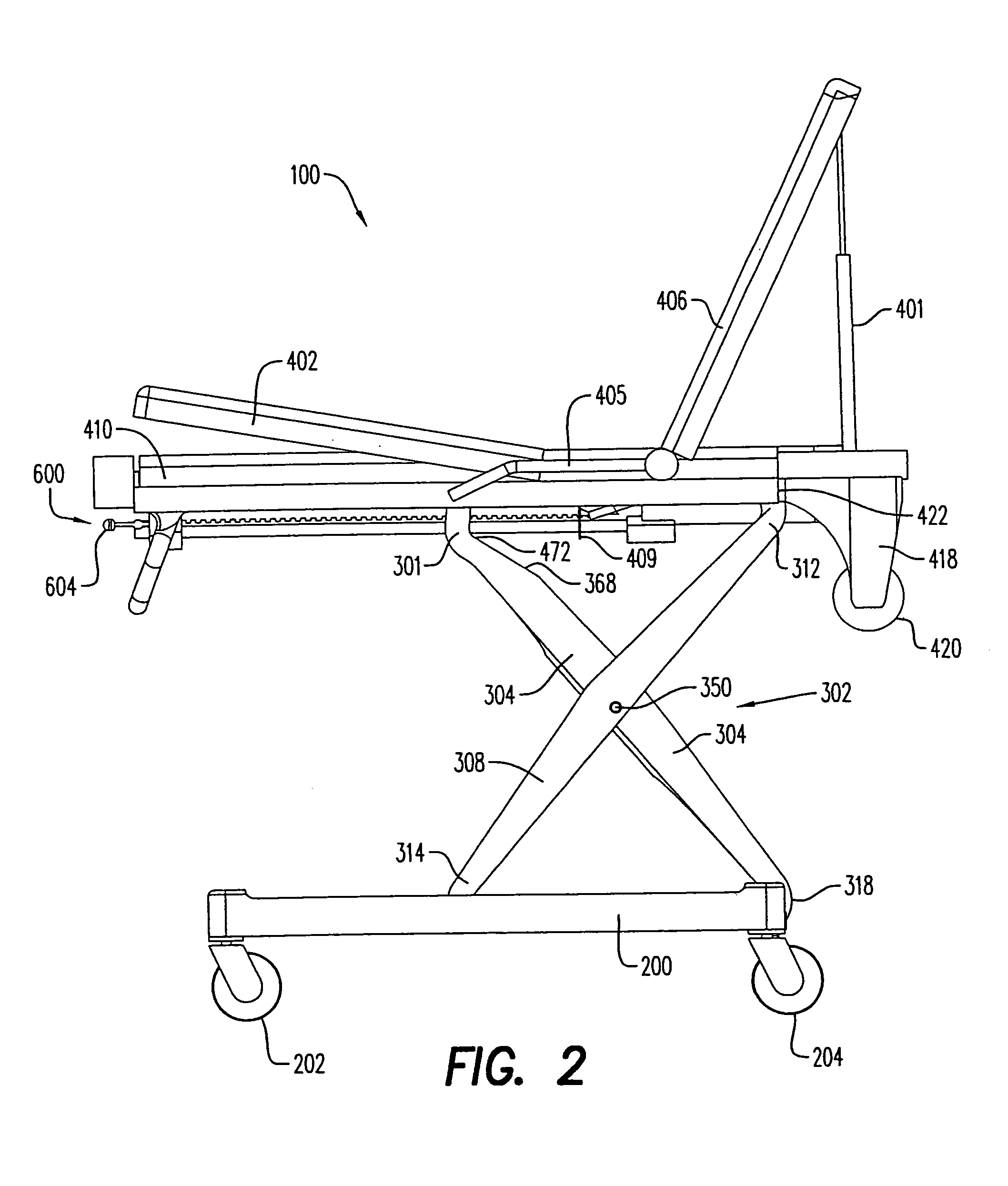 Lightweight mobile lift-assisted patient transport device