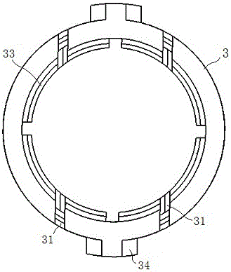 Steering gear rack support bushing structure