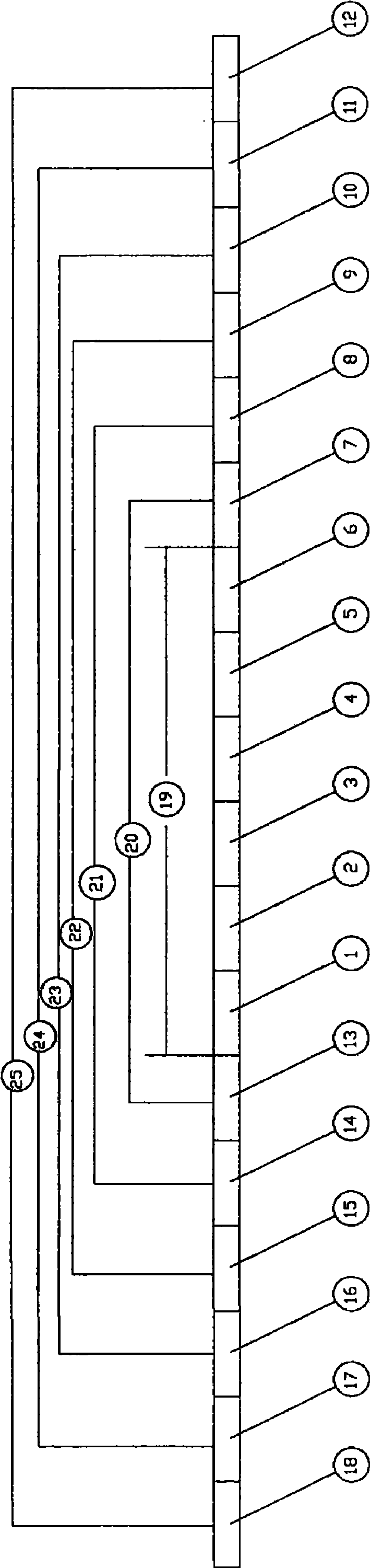 Method for manufacturing waiting compartment of rail train group with length exceeding station