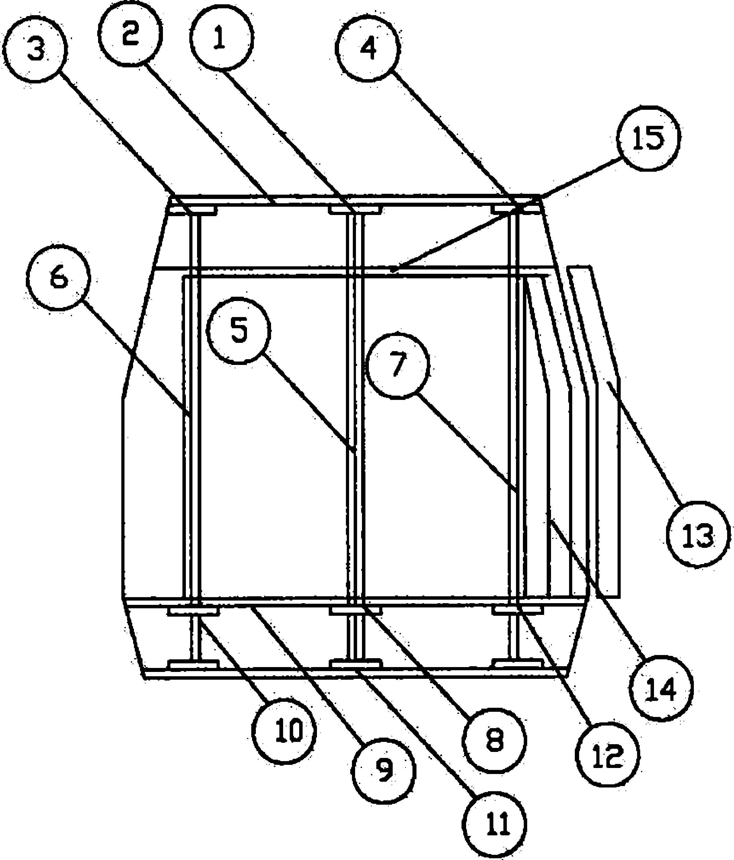 Method for manufacturing waiting compartment of rail train group with length exceeding station